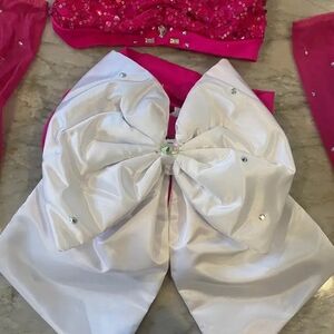 Pink and White Sequin Dance Costume